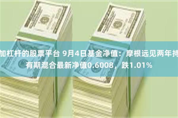 加杠杆的股票平台 9月4日基金净值：摩根远见两年持有期混合最新净值0.6008，跌1.01%