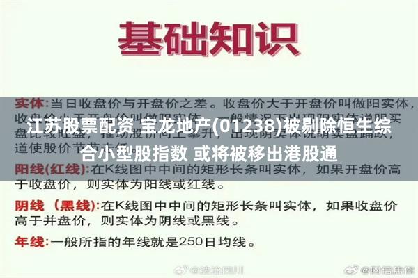 江苏股票配资 宝龙地产(01238)被剔除恒生综合小型股指数 或将被移出港股通